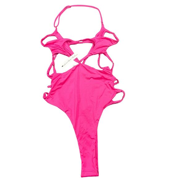 Monica Hansen Beachwear NWT Starlight Cut Out One Piece Swimsuit Azaela Small‎ - Picture 3 of 4